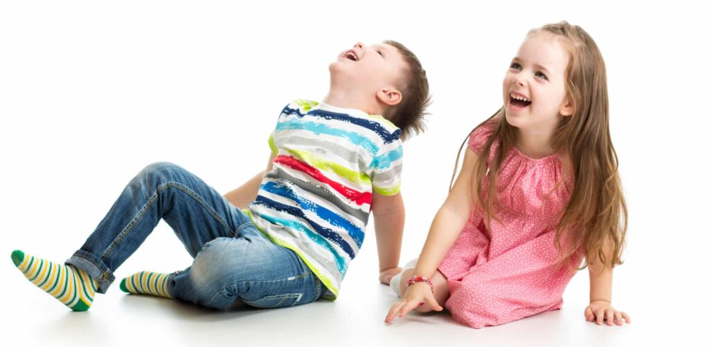 two children happy about childrens day at SpaDental Chard