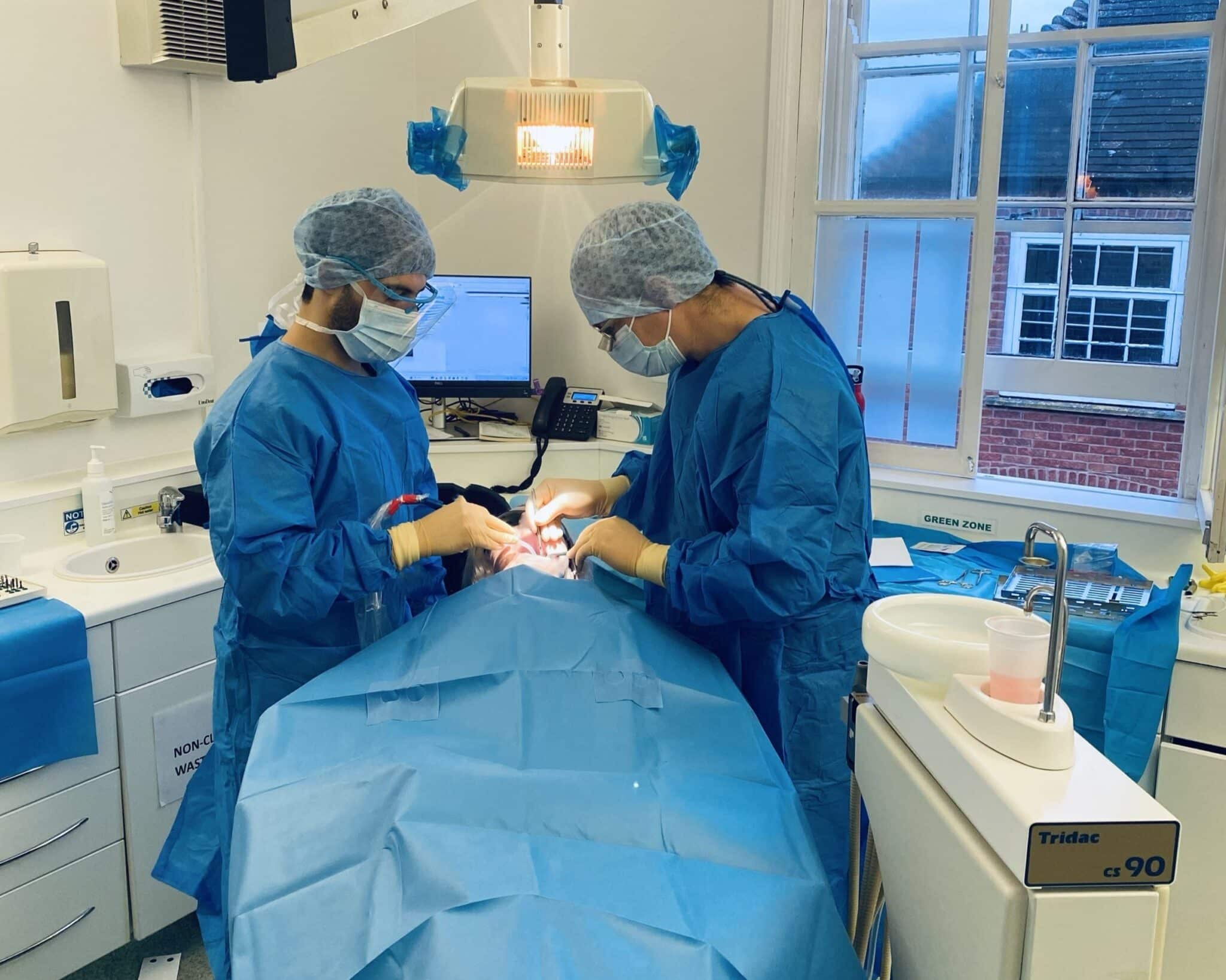 Idrees Stanikzai and implant dentist and patient