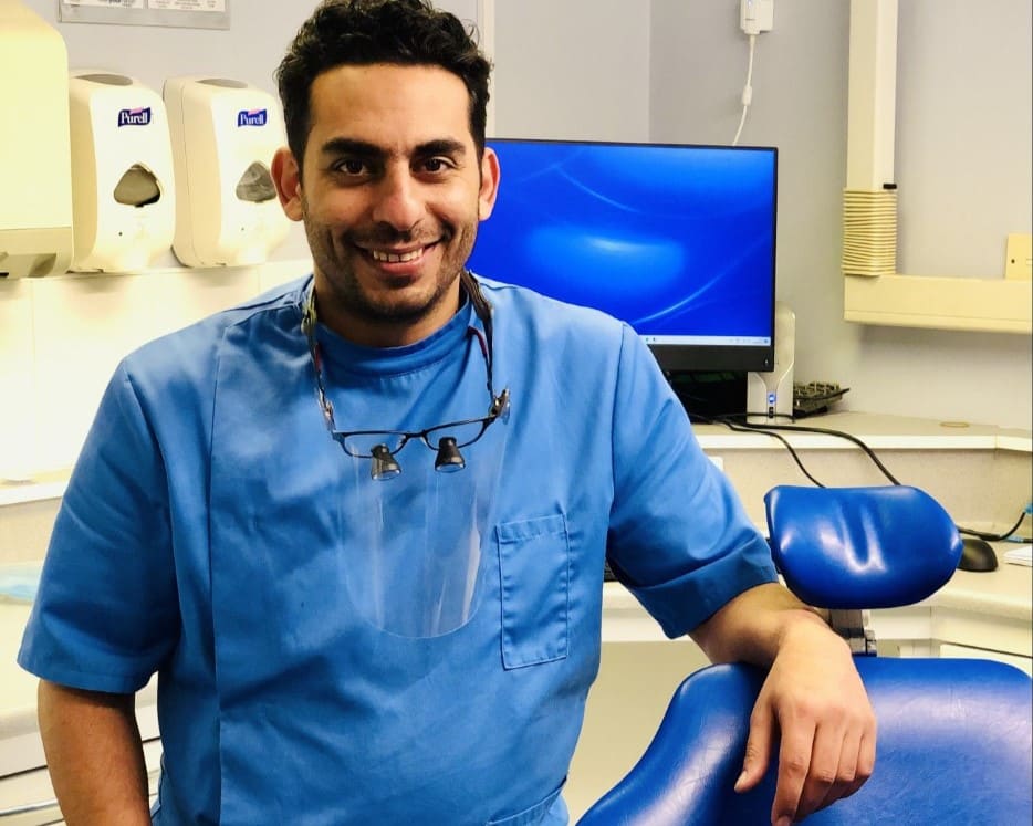 Nader Botros in his surgery. Beautiful fillings.